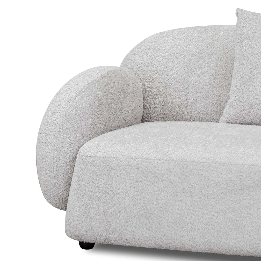 Salt White 3 Seater Fabric Sofa