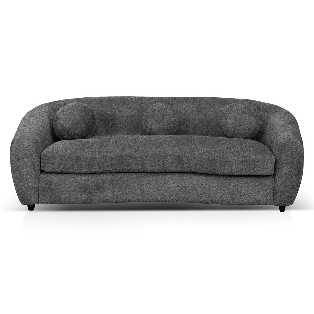 Hurst 3 Seater Fabric Sofa - Iron Grey