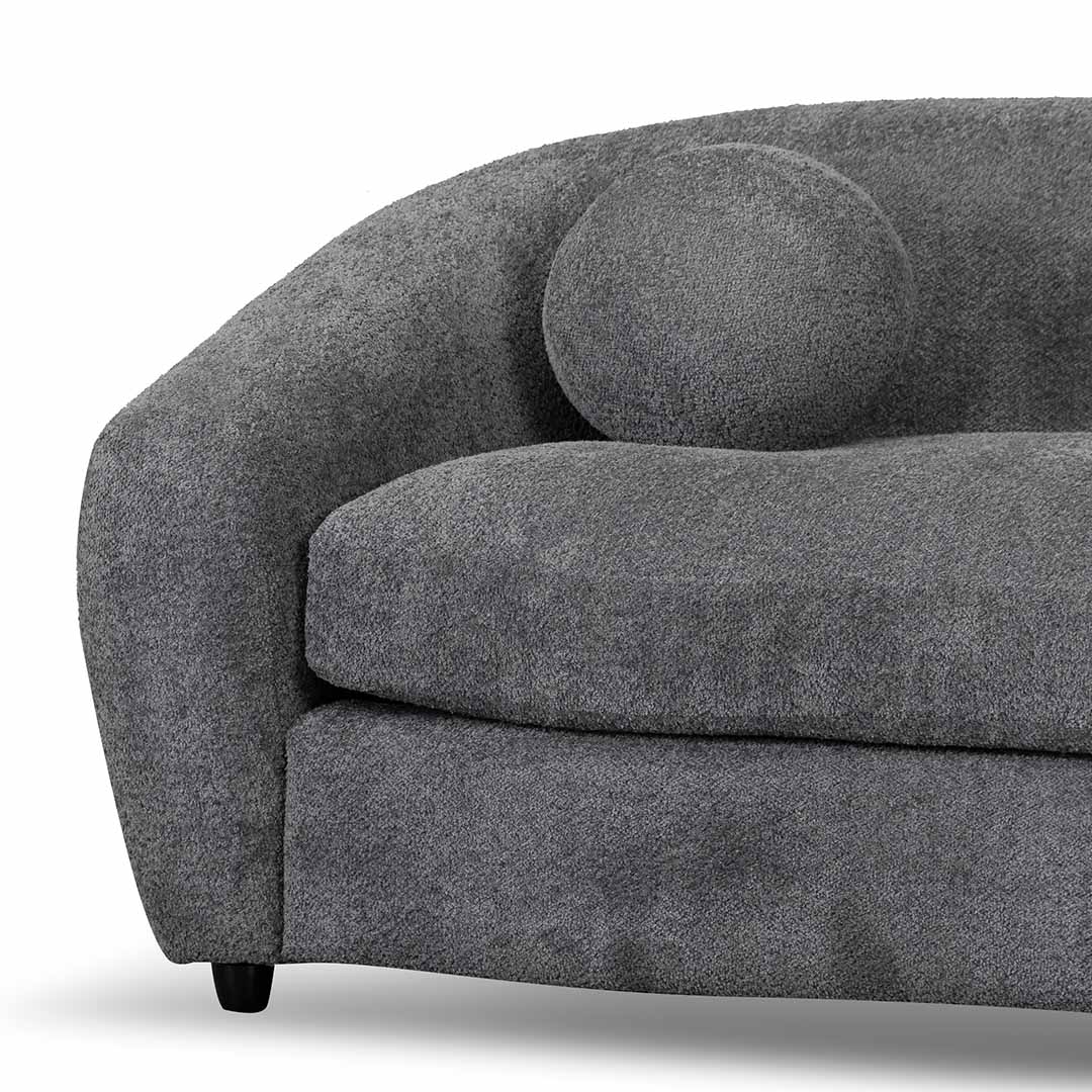 Hurst 3 Seater Fabric Sofa - Iron Grey