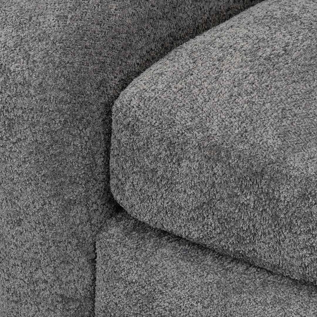 Hurst 3 Seater Fabric Sofa - Iron Grey