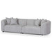 CLC8119-CA 4 Seater Sofa - Light Grey Fleece