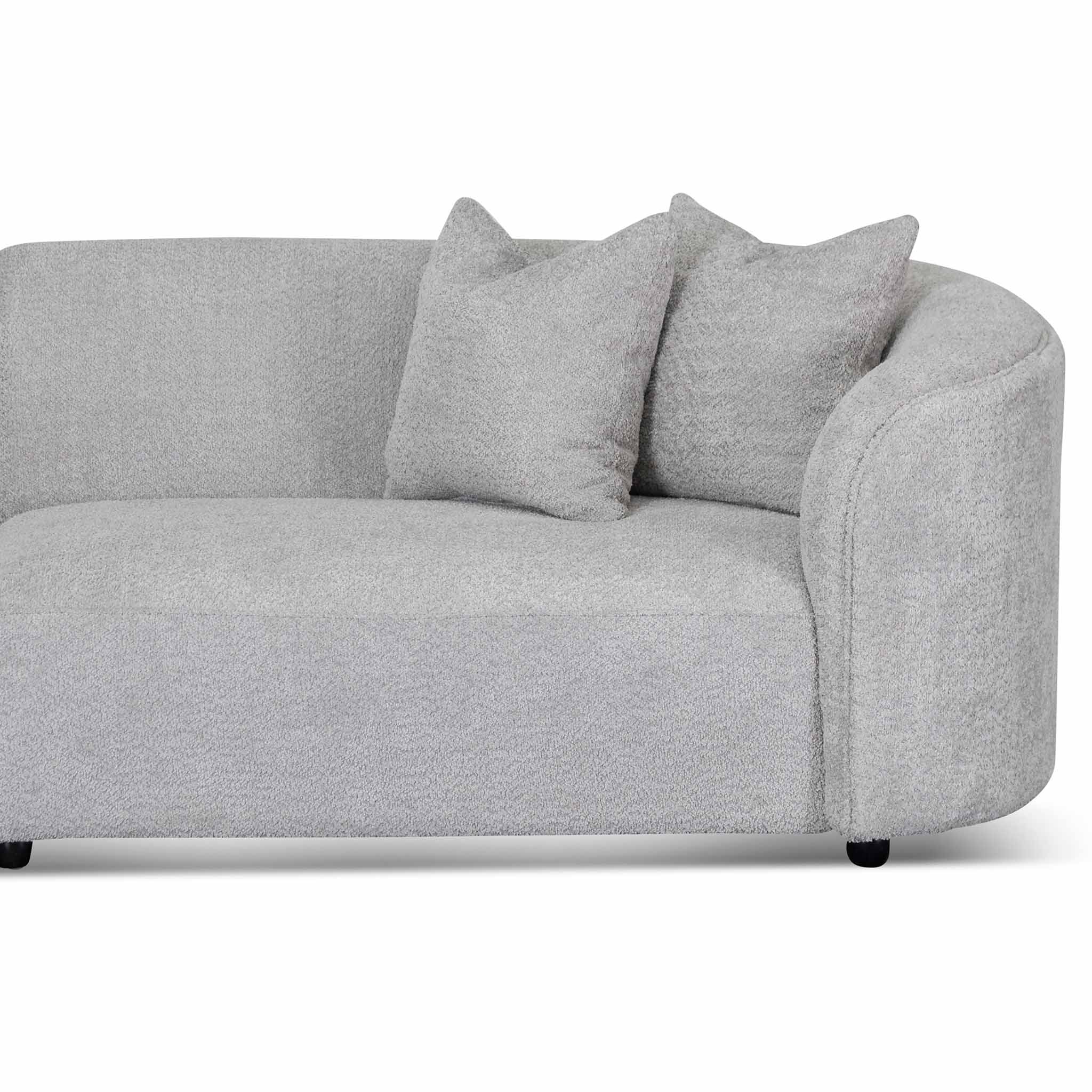 Carissa 4 Seater Sofa - Light Grey Fleece