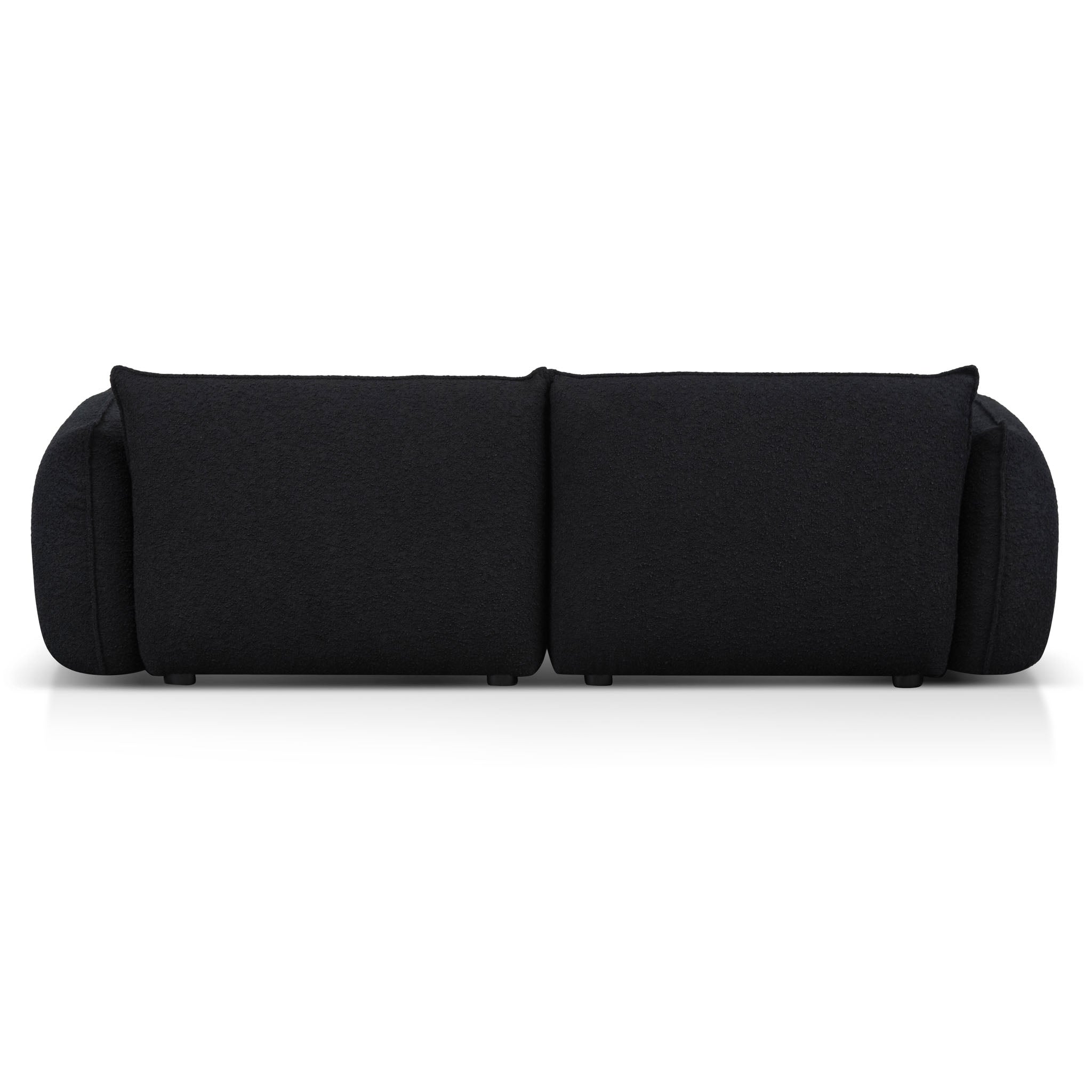 Black Boucle 3 Seater Sofa