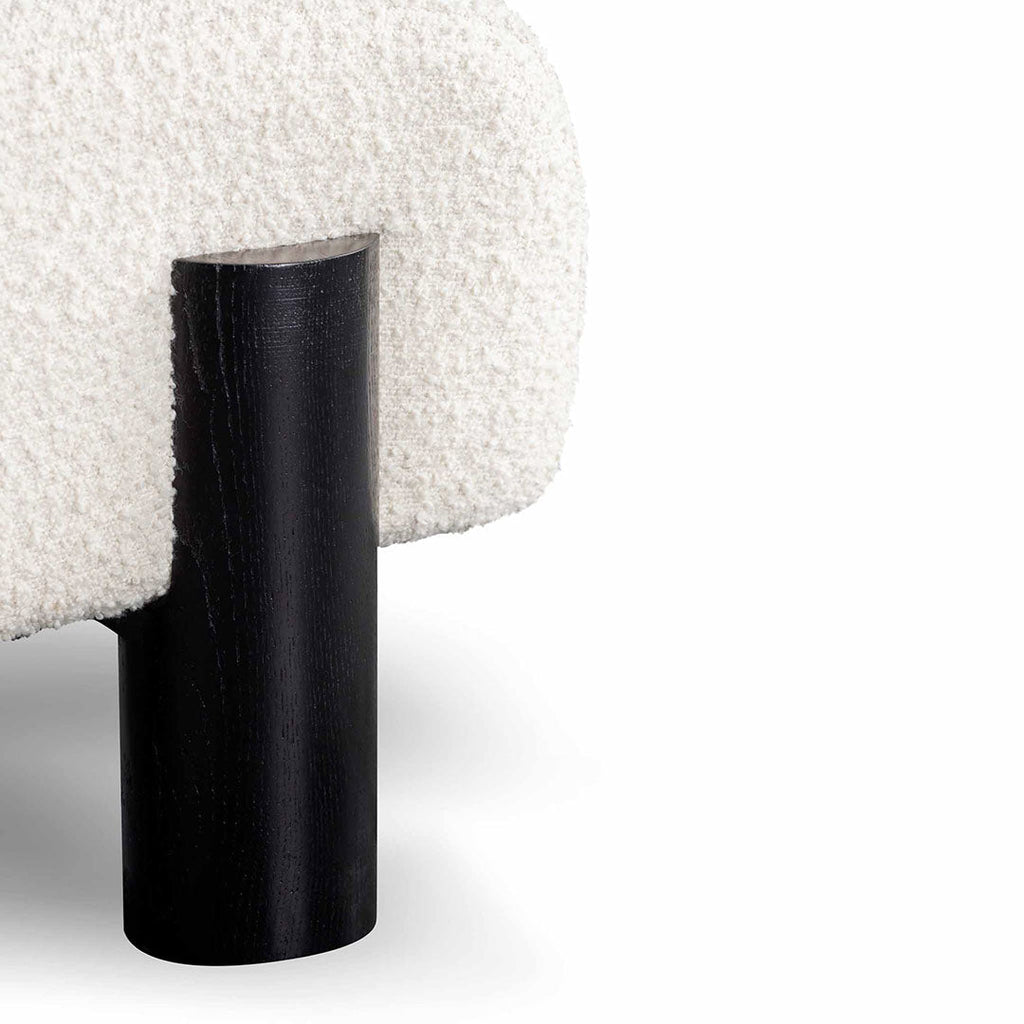 Deandre Armchair - Ivory White Boucle