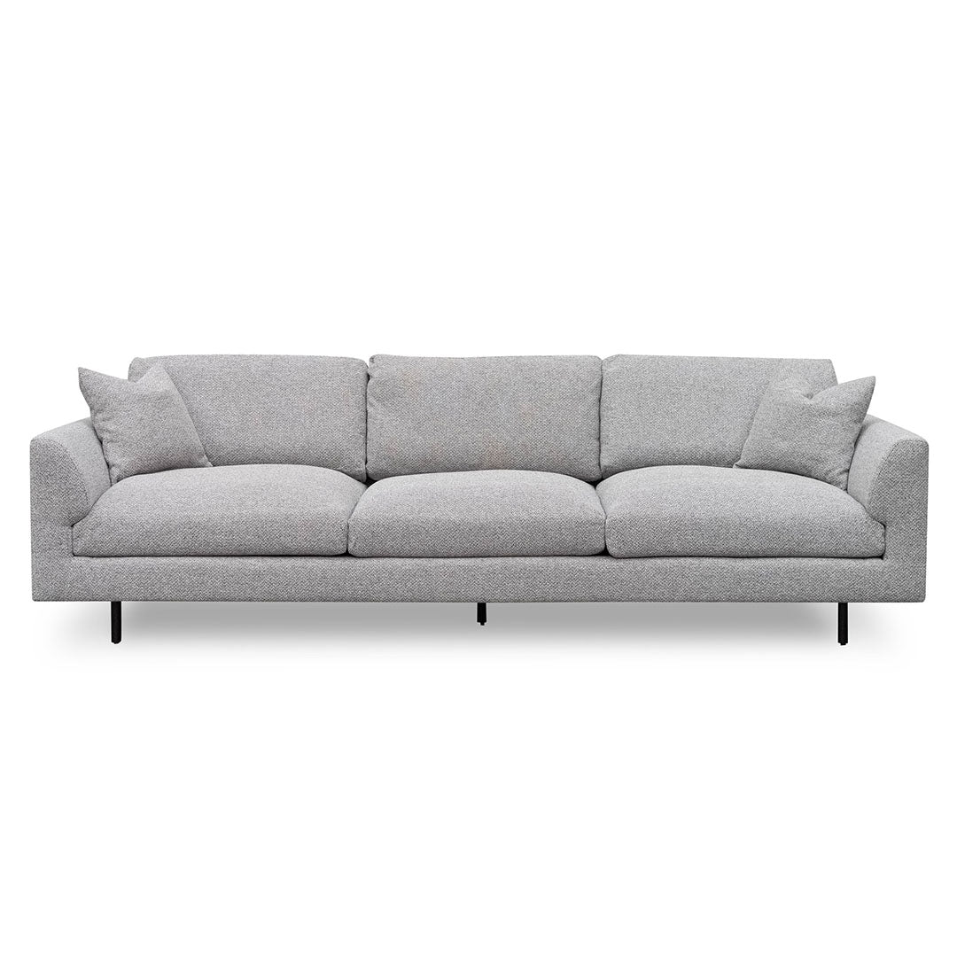 Sterling 4 Seater Fabric Sofa - Charcoal