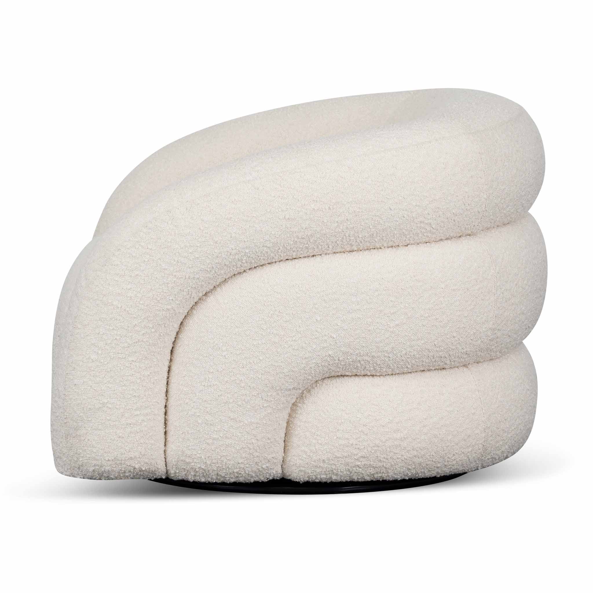 Donovan Armchair - Ivory White Boucle