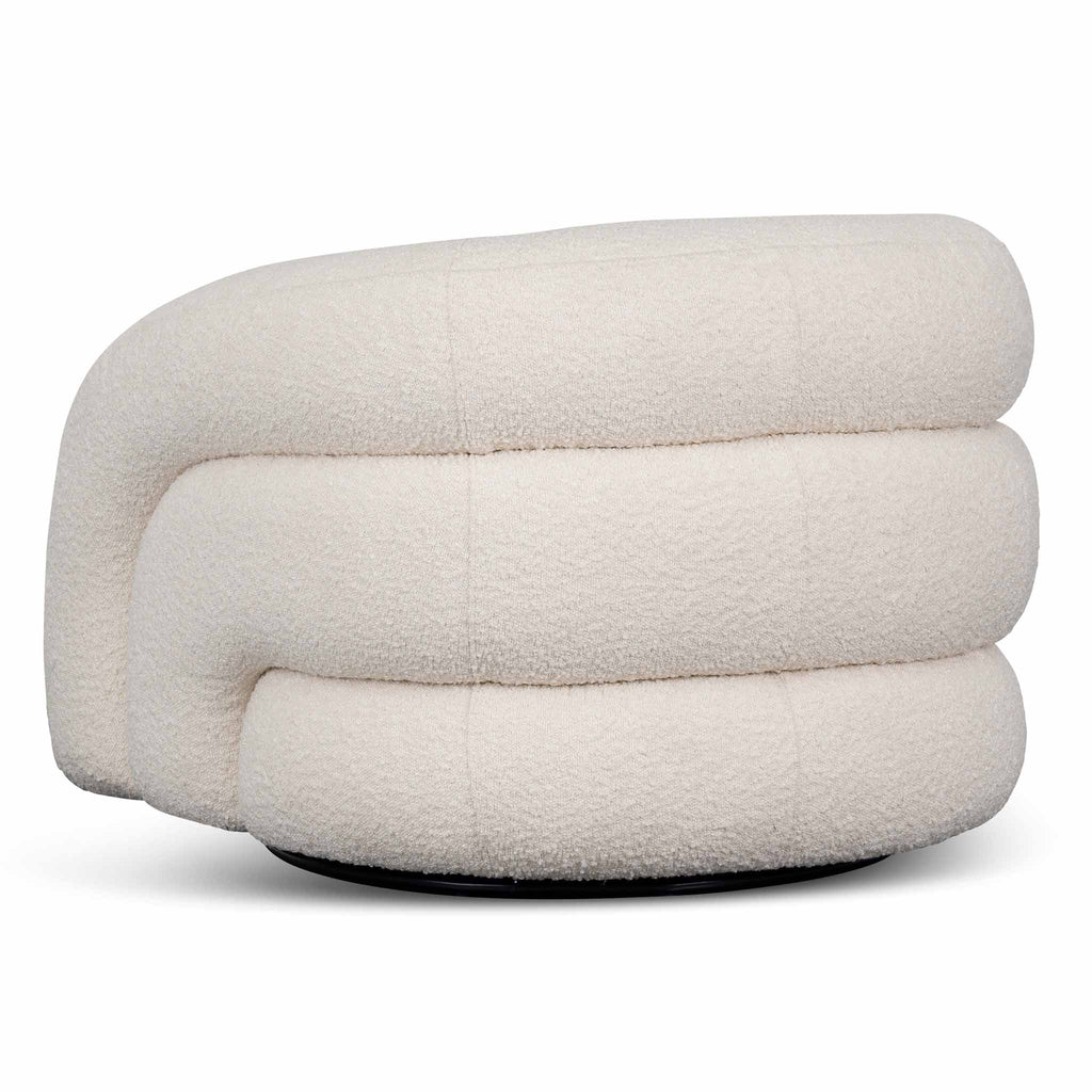Donovan Armchair - Ivory White Boucle