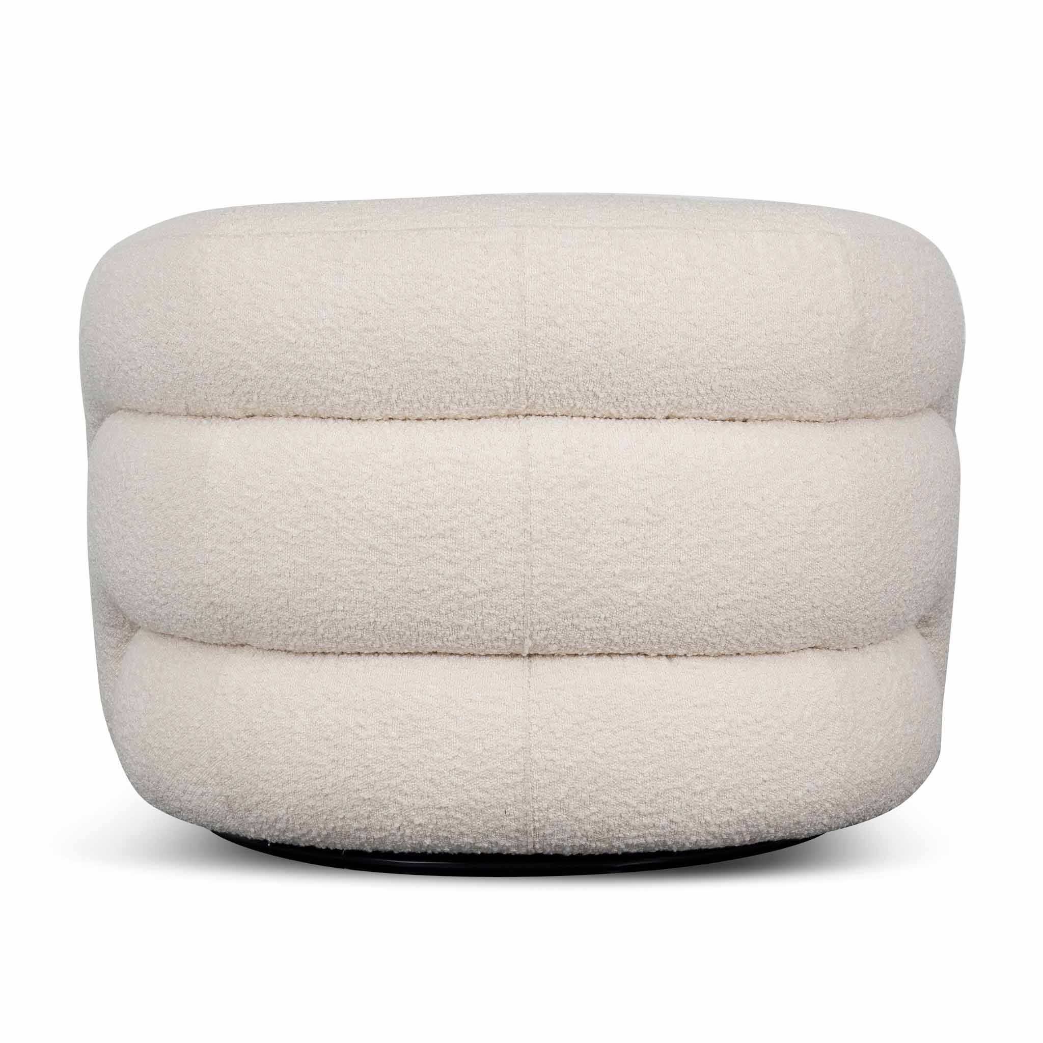 Armchair - Ivory White Boucle