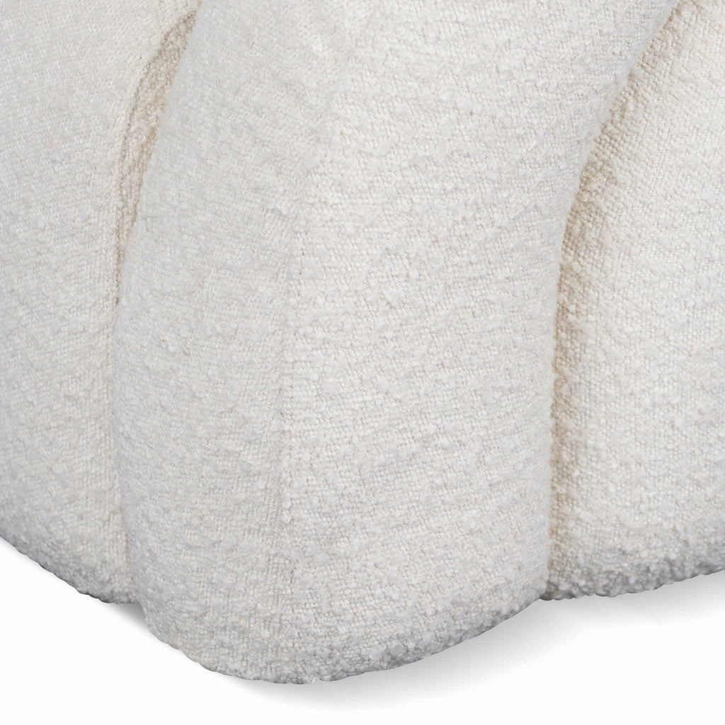 Donovan Armchair - Ivory White Boucle