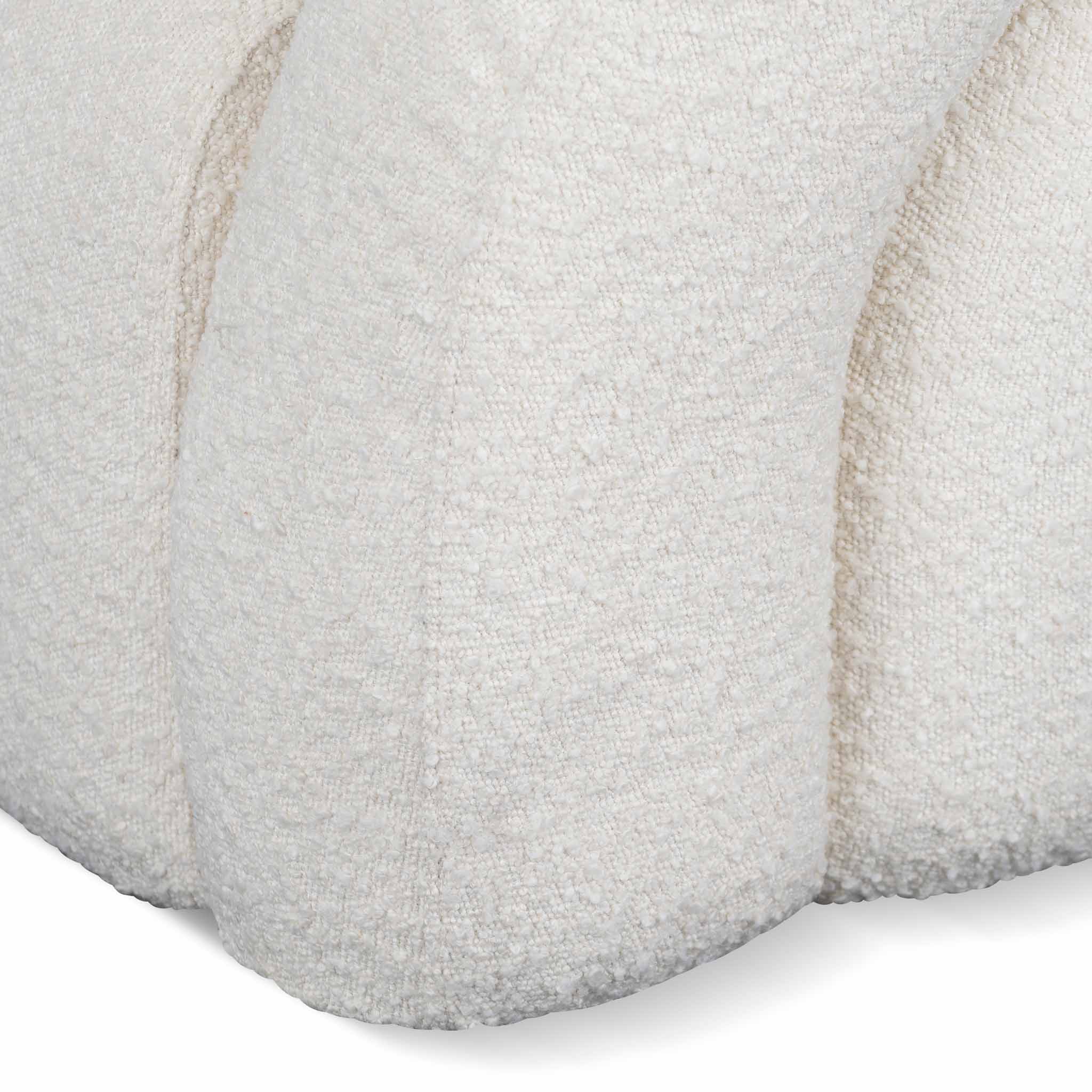 Donovan Armchair - Ivory White Boucle