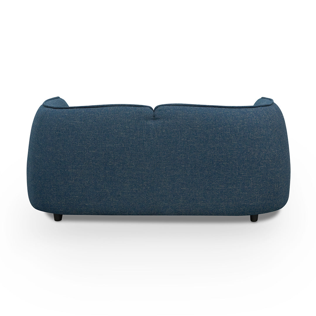 Dark Blue 2 Seater Fabric Sofa