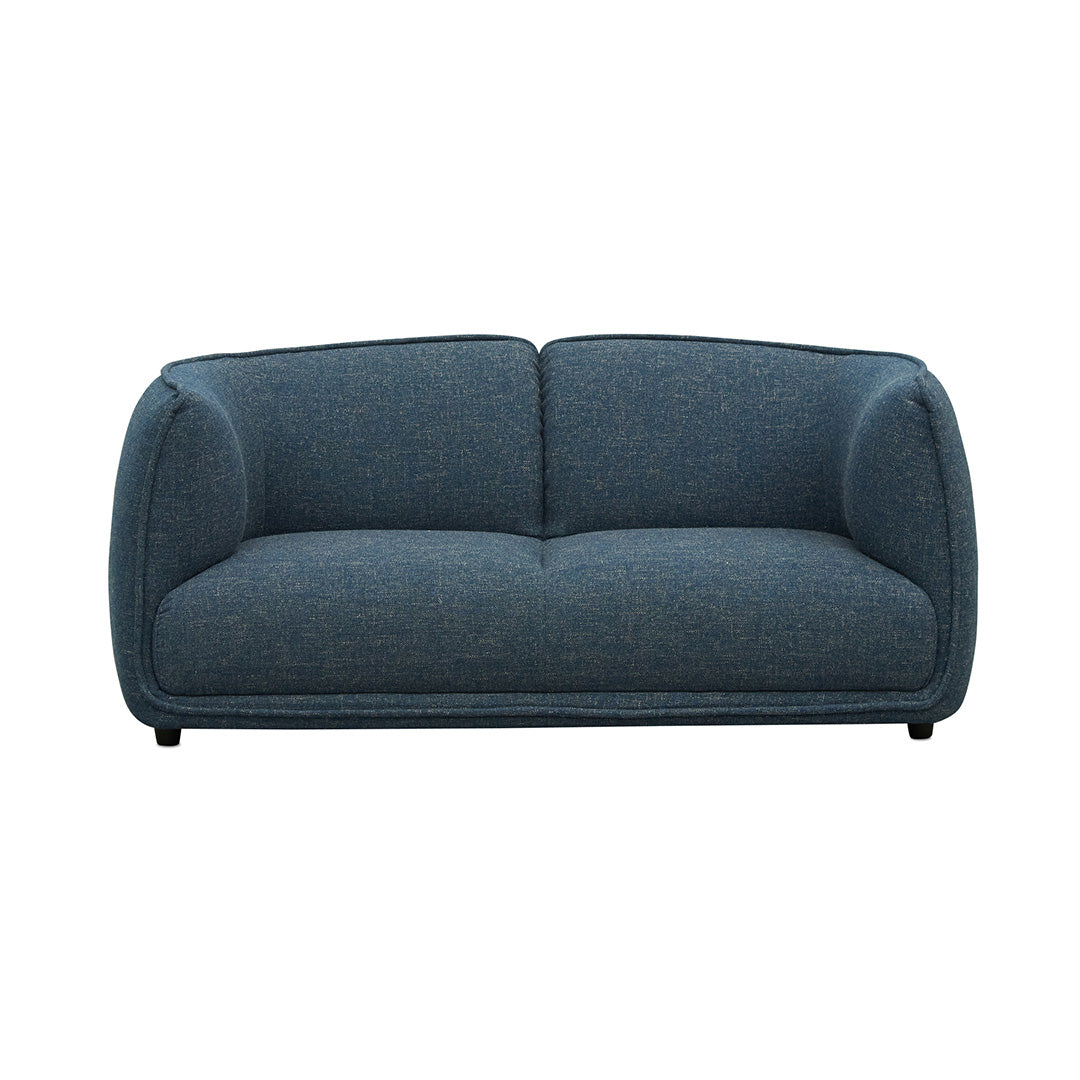 Dark Blue 2 Seater Fabric Sofa