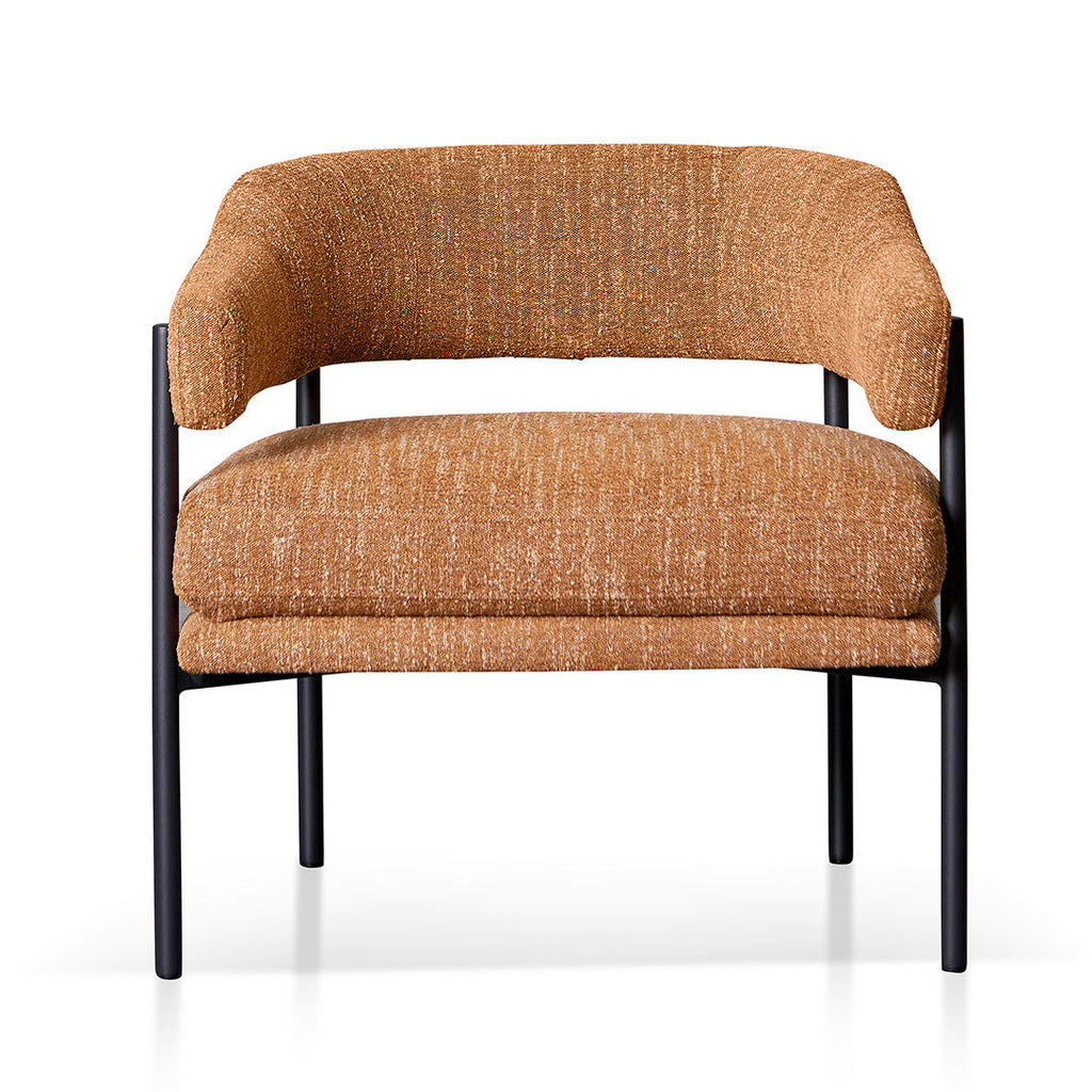 Ginger Brown Fabric Armchair