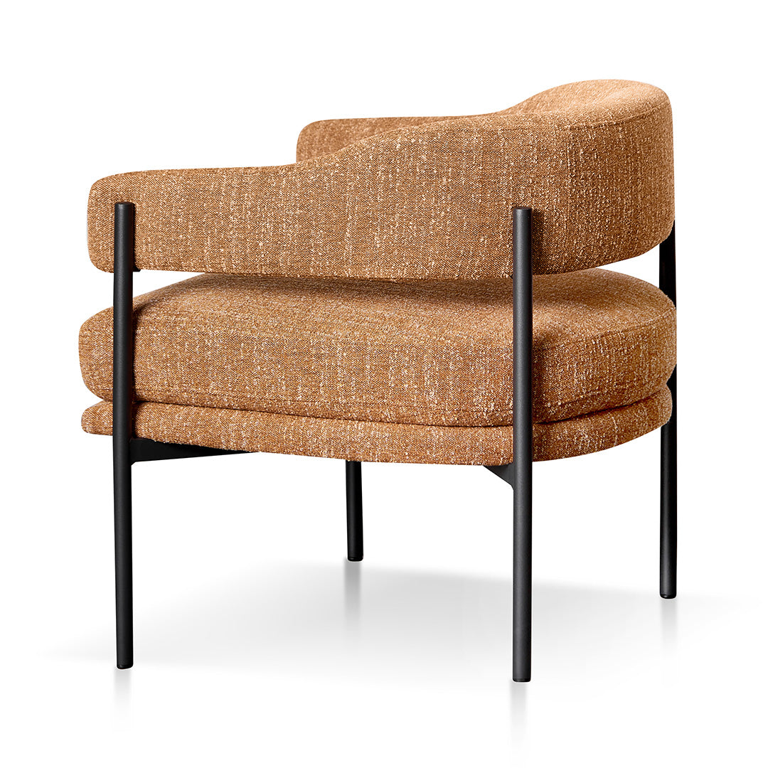 Ginger Brown Fabric Armchair