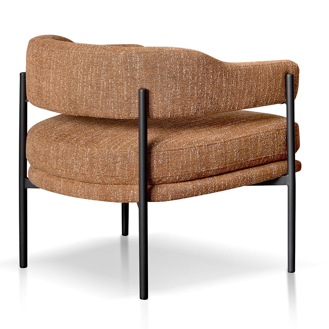 Ginger Brown Fabric Armchair
