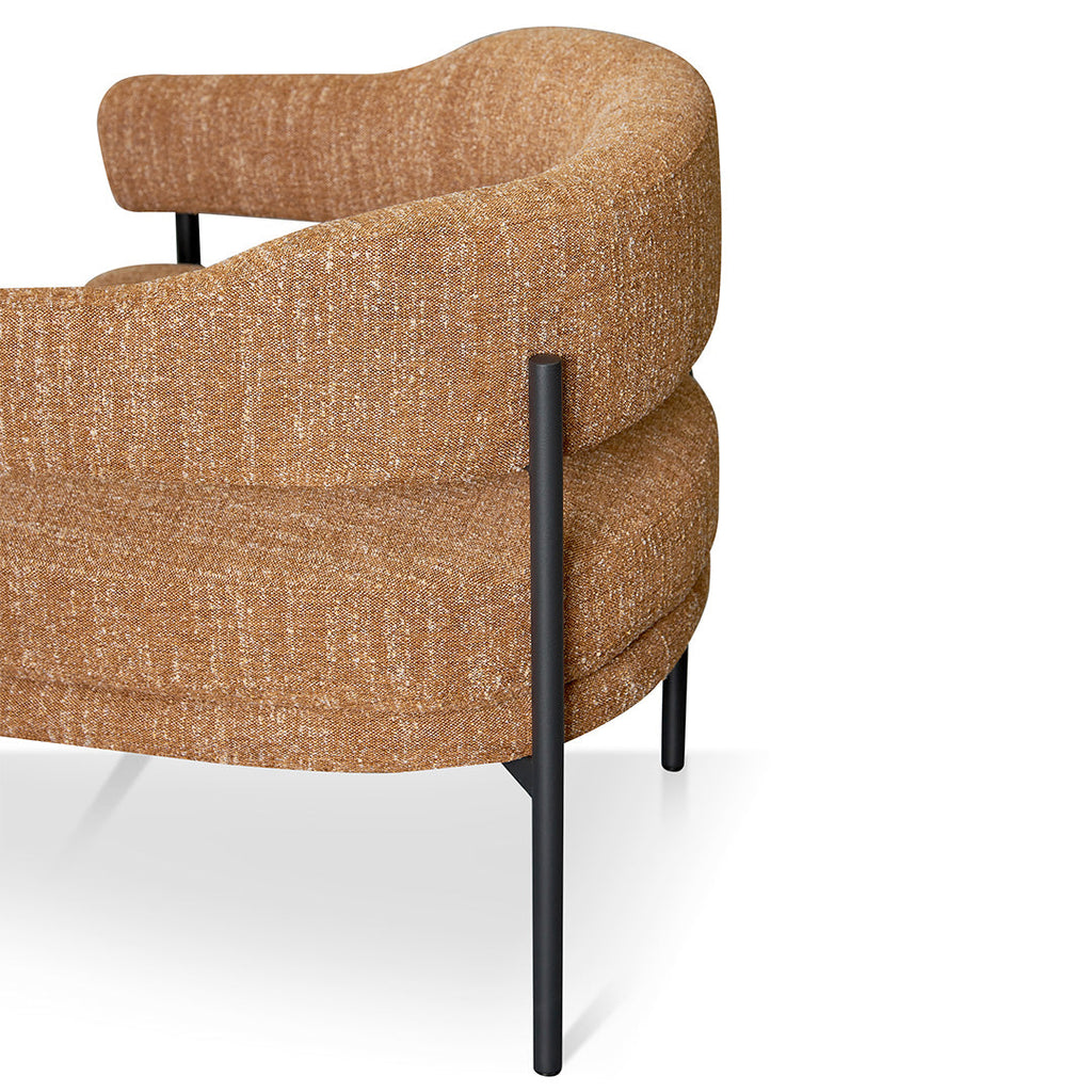 Ginger Brown Fabric Armchair