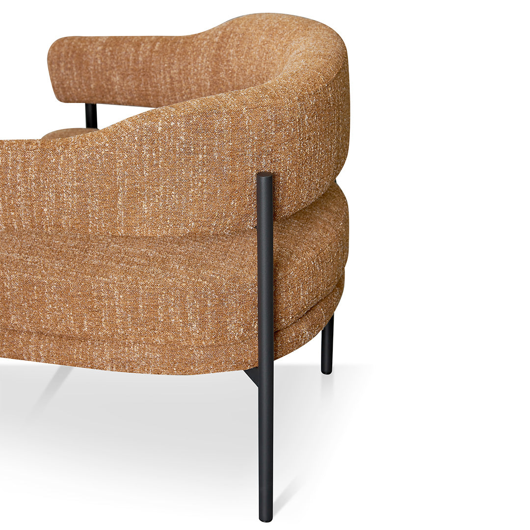 Ginger Brown Fabric Armchair