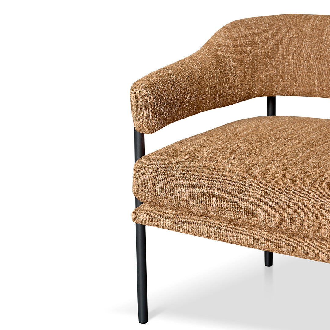 Ginger Brown Fabric Armchair