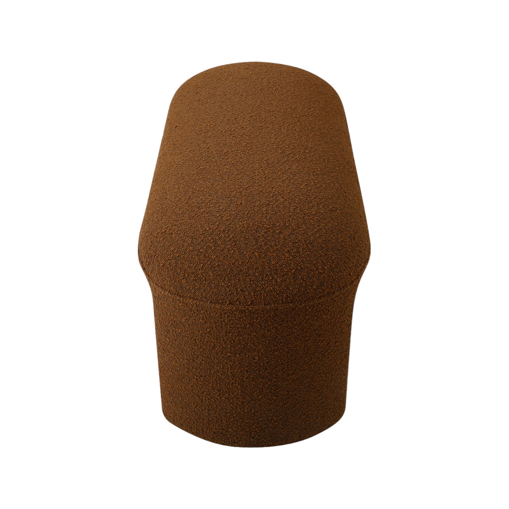 Long Ottoman Bench - Brown Boucle