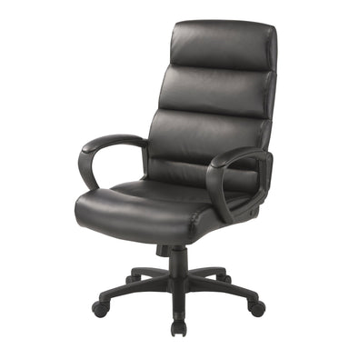 Leather black office chair