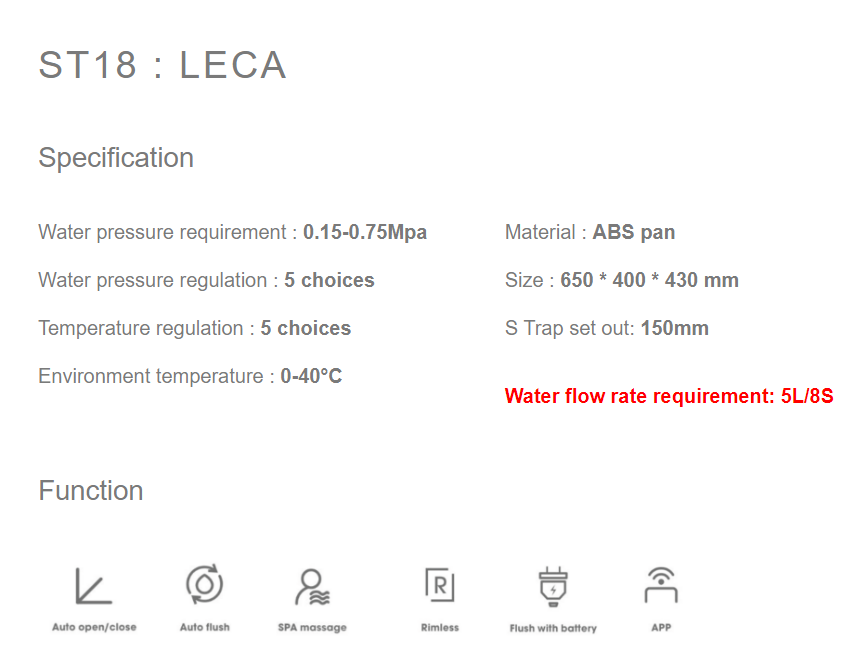 Lafeme Leca Smart Toilet