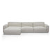 Left Chaise Fabric Sofa - Fog Grey