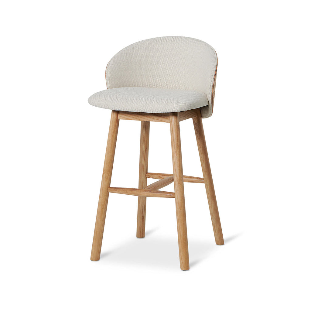 Lennox 65cm Natural Bar Stool - Beige