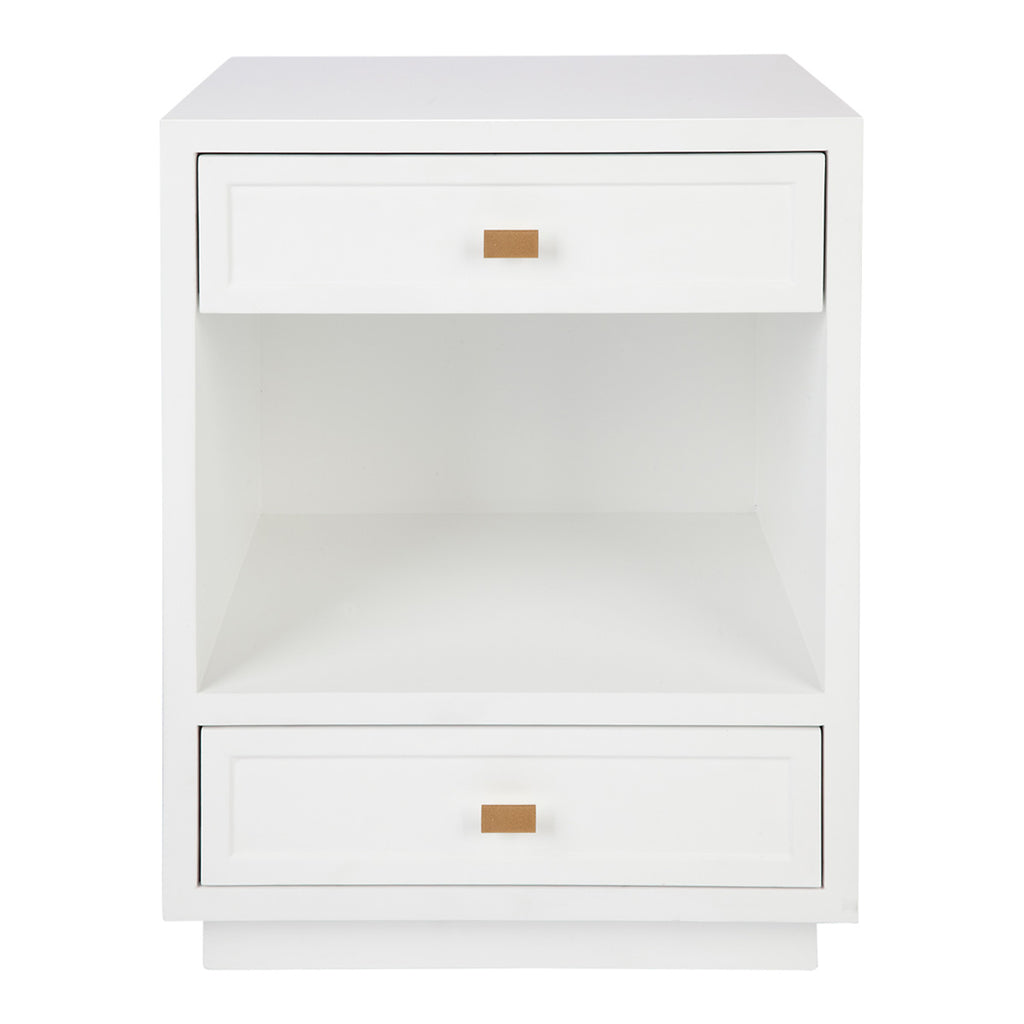 Logan Bedside Table - White