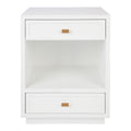 Logan Bedside Table - White