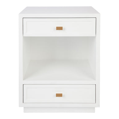Logan Bedside Table - White