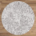 Saray Rugs Lotus  Grey Round 2322