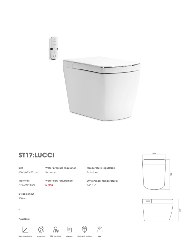 Lafeme Lucci Smart Toilet