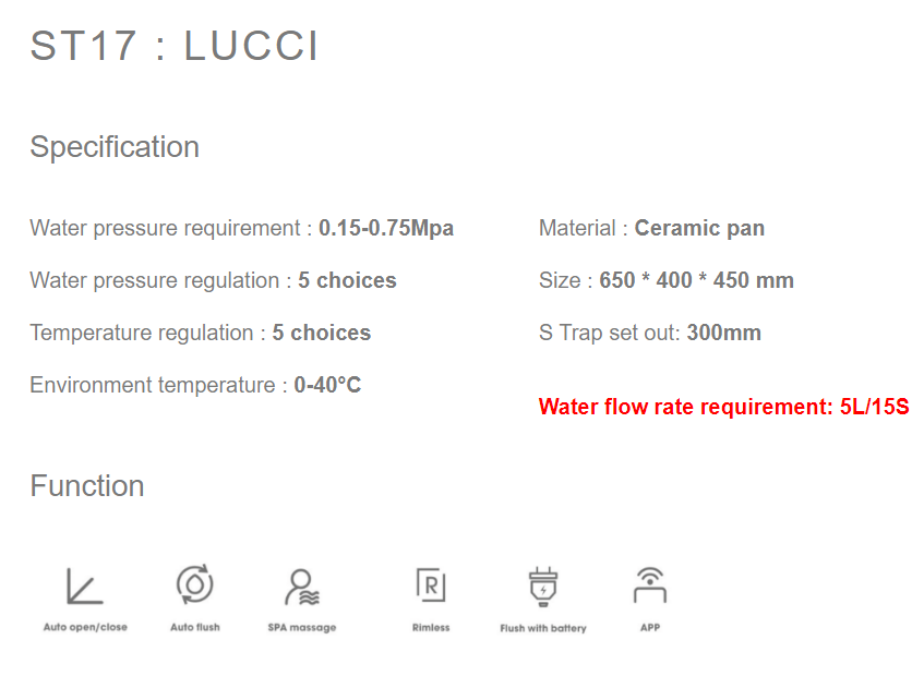 Lafeme Lucci Smart Toilet