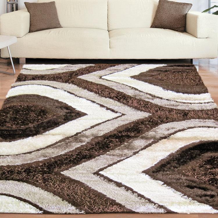 Saray Rugs Luxury Shaggy  Brown luxu1201701204bro