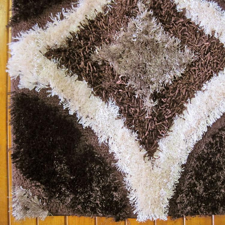 Saray Rugs Luxury Shaggy  Brown 6048