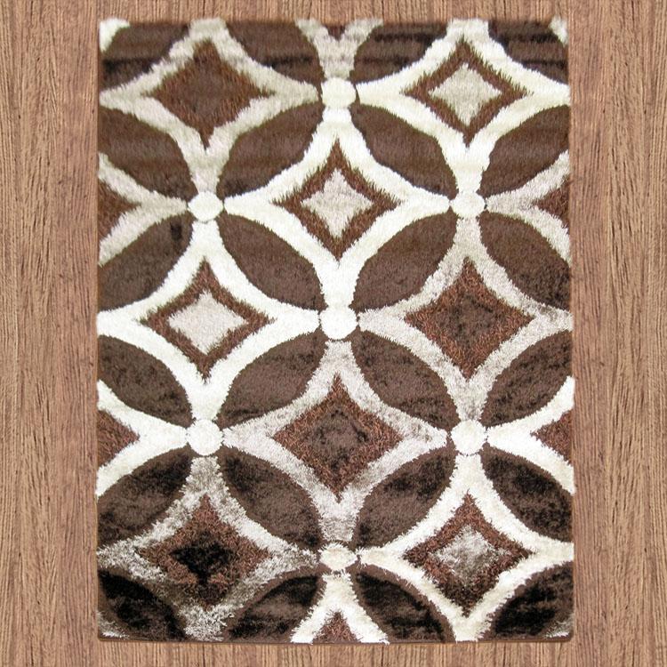 Saray Rugs Luxury Shaggy  Brown 6048