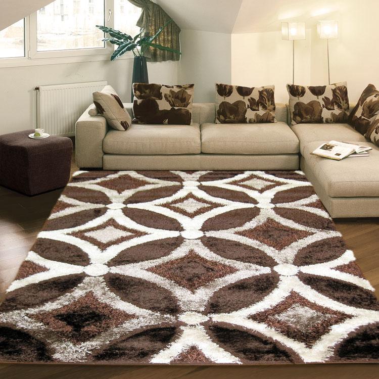 Saray Rugs Luxury Shaggy  Brown 6048