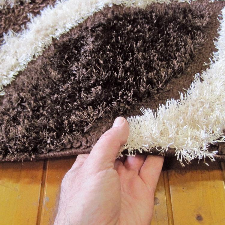 Saray Rugs Luxury Shaggy  Brown 6048