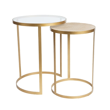 MANHATTAN ROUND NESTING SIDE TABLES
