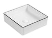 Macleod Gloss White with Black Edge basin