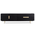 Madona Black TV Entertainment Unit - Brass