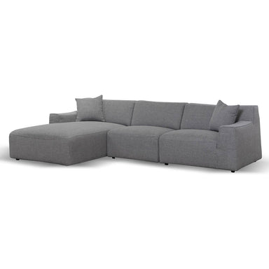 Marlin 3 Seater Left Chaise Sofa - Noble Grey