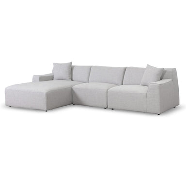 Marlin 3 Seater Left Chaise Sofa - Passive Grey