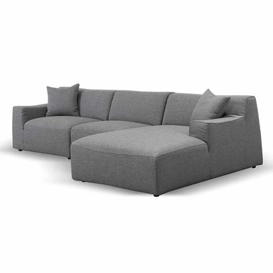 Marlin 3 Seater Right Chaise Sofa - Noble Grey