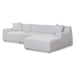 Marlin 3 Seater Right Chaise Sofa - Passive Grey