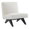 Martyn Slipper Chair - Off White Linen