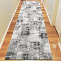 Saray Rugs Maxim  Grey Hallway Runner 8534