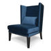Mercer Velvet Lounge Chair in Navy Velvet Blue