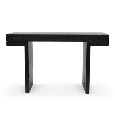 Minvera 1.3m Console Table - Textured Expresso Black