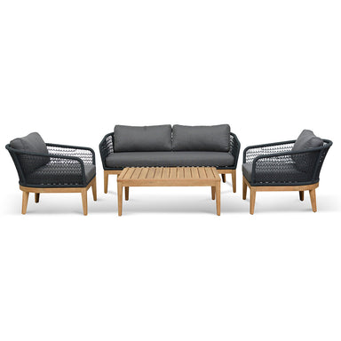 Nafisa Grey 4pcs Outdoor Lounge Set